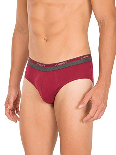 Image of Jockey 8037 Men's Super Combed Cotton Solid Brief with Ultrasoft Waistband