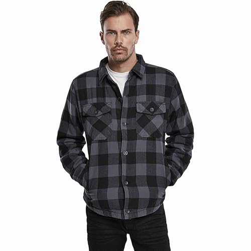 Image of Brandit Men's Lumber Jacket Black /Blue