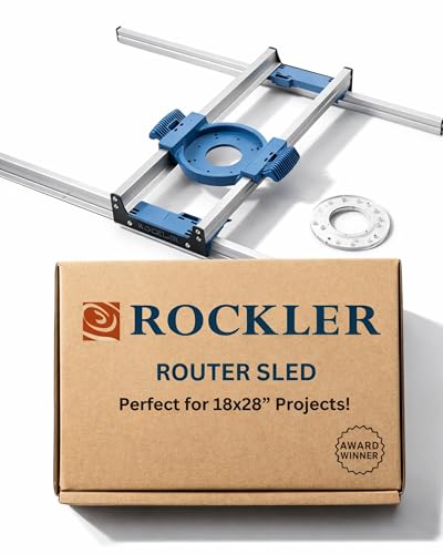 Benchtop Board Slab Flattening Jig – Precision Router Flattening Sled System for Wooden Slabs, End-Grain Boards & Resin Projects – Durable Tabletop Jig Fits Most Woodworking Routers