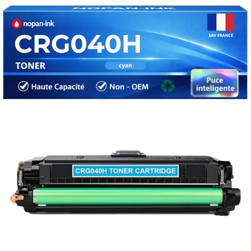 Toner compatible Canon CRG-040H cyan pour impression de masse 10000 pages LBP 710Cx