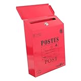 PNAJFUEL Wandbriefkasten Im Retro-Stilrativer Briefkasten Für Den Außenbereich