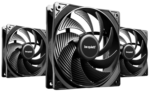 be quiet! Pure Wings 3 120mm PWM high-speed Triple Pack, lot de 3 ventilateurs, vitesse maximale élevée, vitesse minimale faible, cadre optimisé, pression d'air...