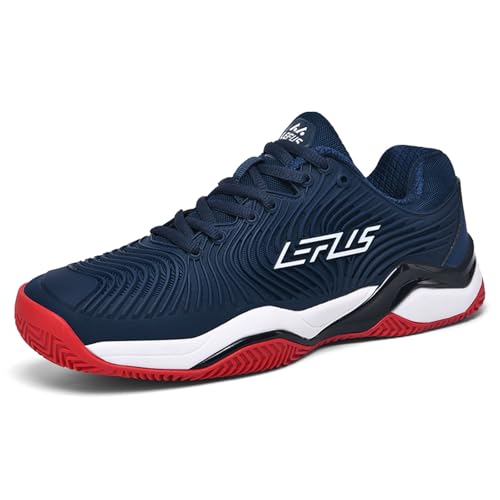 BLBK Zapatillas de Tenis para Hombre, Zapatillas de bádminton,Zapatillas de Squash, Azul Marino31, 41 EU
