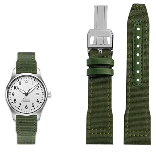 Bracelet sport noir XMKT en toile et cuir pour IWC Petit Prince
