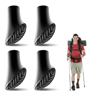 Kleine Hufabdeckung des Pferdes Trekking, 4 Stück Nordic Walking Stöcke Gummipuffe, Gummipuffer für Walking Stöcke, Nordic Walking Pads für Alle Gängigen Wanderstöck
