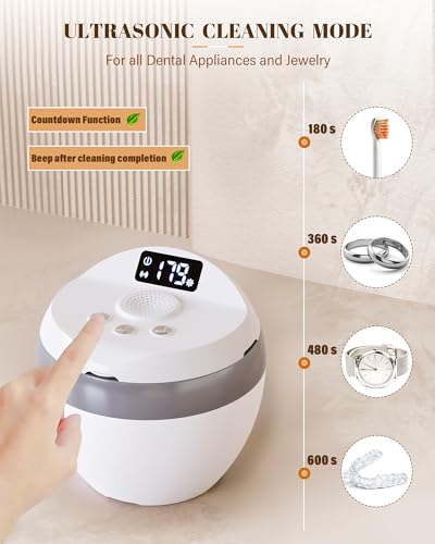 Foogo Green FG-002 Ultrasonic Retainer Cleaner, 200Ml Denture Cleaner thumb #3