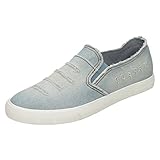 Semelle synthétique Spot On Escarpins à enfiler en jean vieilli, Chaussures Femmes, Bleu clair., 38 EU