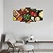 Food Wall Art Fresh Fruit Vegetables Canvas Picture for Dining Room Print On Canvas Painting Artwork for Office Living Room Home Modern Decor