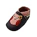 Sayoyo hiboux Chaussures de bébé en Cuir Souple Chaussures Semelle Douce(18-24 Mois,Violet)