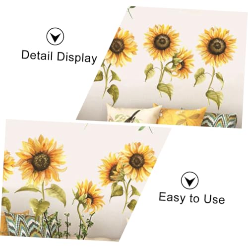 Pegatina de pared de girasol autoadhesiva para renovar paredes sin dañarlas 5