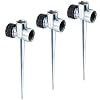 Runtodo 3 Pack 1/2 Inch Zinc Flow Thru Lawn Sprinkler Spike Base, Watering Sprinklers for Yard, Lawn and Grass…