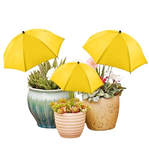Parasol pour plantes contre le flétrissement des fleurs en pot avec toile anti-UV réglable