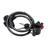 Jxngery Lock Mountain Bike Wire Accesorios de Bloqueo de Anillo Anti Anti -Robo para Scooter de Motocicleta de Borde