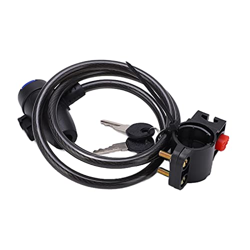 Candado de Cable de Acero con 2 Llaves para Bicicleta miniatura 5