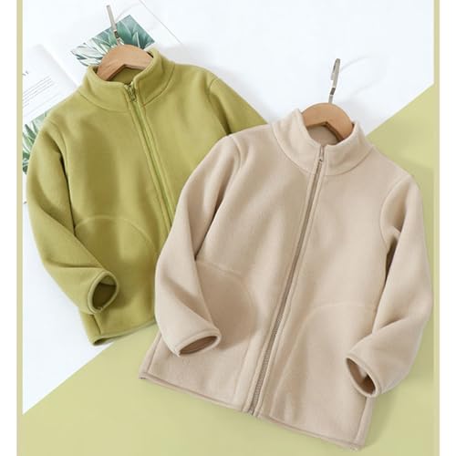 Girls Fleece Coat Jacket Solid Color Soft Sherpa Lined Zipper Sweatshirt Casual Winter Warm Outerwear With Pockets2