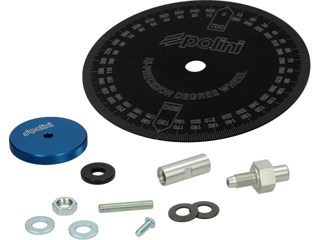 POLINI Disque gradué Compatible avec Diagramme Calage réglage distri allumage Moto 2T 4T