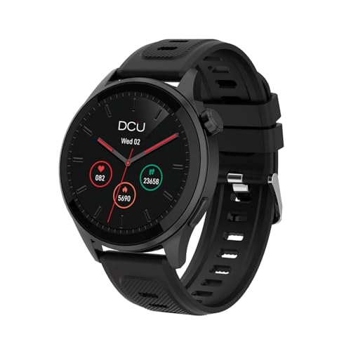 DCU TECNOLOGIC Smartwatch con GPS Integrado y Llamadas Bluetooth – Pantalla AMOLED 1,43'' | Música sin teléfono | Asistente de Voz | Más de 130 Modos Deportivos | Compatible Android/iOS