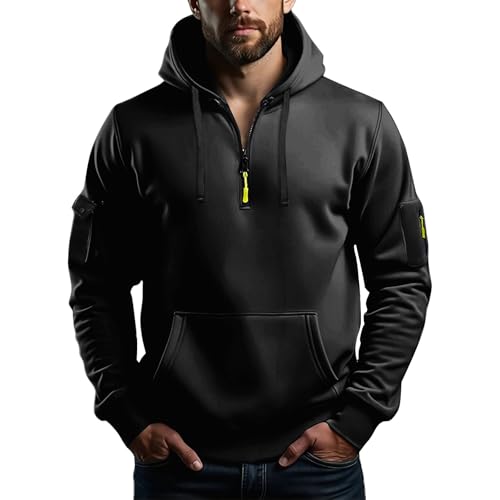 Ymosrh Men's Hoodie Long Sleeve Casual Athletic Workout Pullover Hooded Sweatshirts with Pockets, M-3XL3