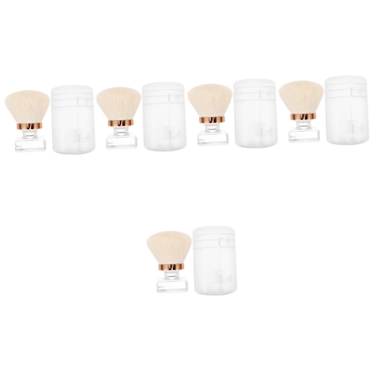 FOMIYES Juego De 5 Brochas De Maquillaje Portátiles Cepillo De Uñas Para Limpieza De Cerdas Suaves Para Manicura Y Pedicura.