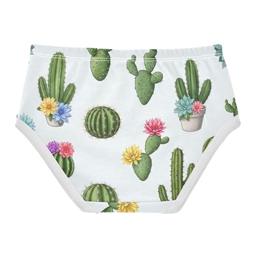 Toddler Underwear Floral 2t Cotton Panties for Girl Florals Underpants Briefs Cacti Succulents Colorful Flowers2