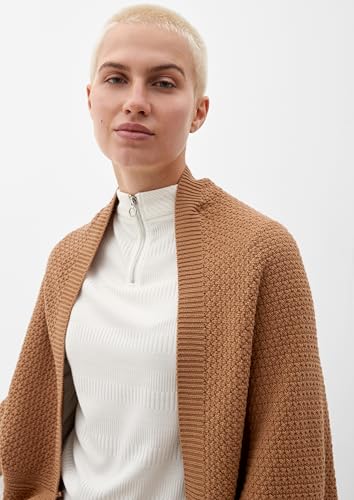 s.Oliver Damen 10.2.17.15.158.2119747 Strickjacke, 8469 braun, 1