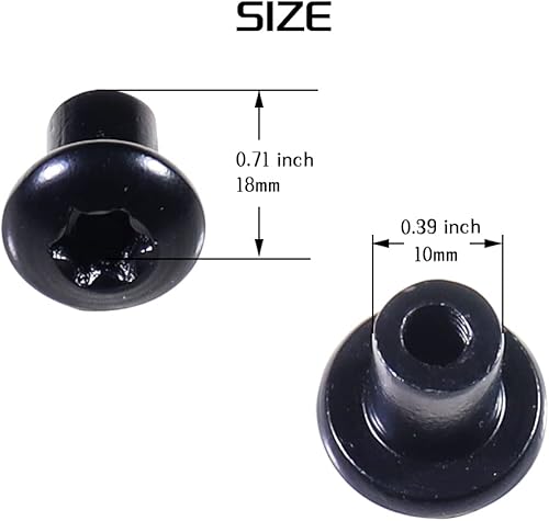 Miniatura 2 de Tuercas de bisagra de puerta para Jeep Wrangler JK JKU JL JLU Sports Sahara Gladiator JT 2007-2021