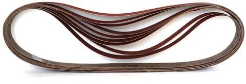 Starcke Premium 1 X 30 Inch Sanding Belts Aluminum Oxide Cloth Sander Belts - For Wood, Metal, Automotive, and Composites (12 Pack, 120 Grit)