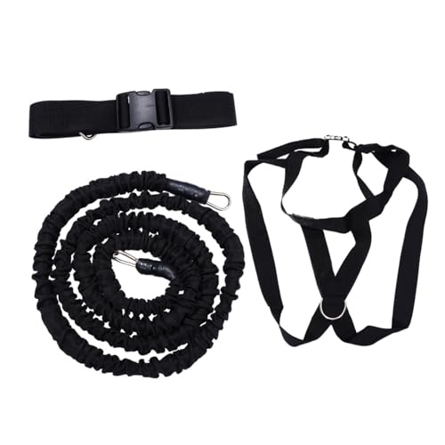 BESTonZON Cuerda De Entrenamiento Elástica para Fitness y Yoga, Banda De Resistencia De Tela Tejida, Entrenamiento Funcional Portátil, Set para Ejercicios De Fuerza En Casa y Gimnasio