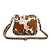 Myra Bag Flap Over Cowhide & Leather Small Crossbody Bag S-1215