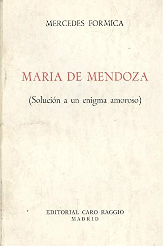Portada de Maria de mendoza