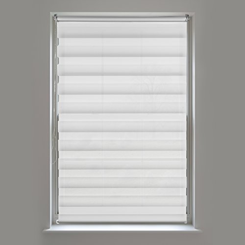 LEVIVO Doppia Tendina Avvolgibile, Tessuto