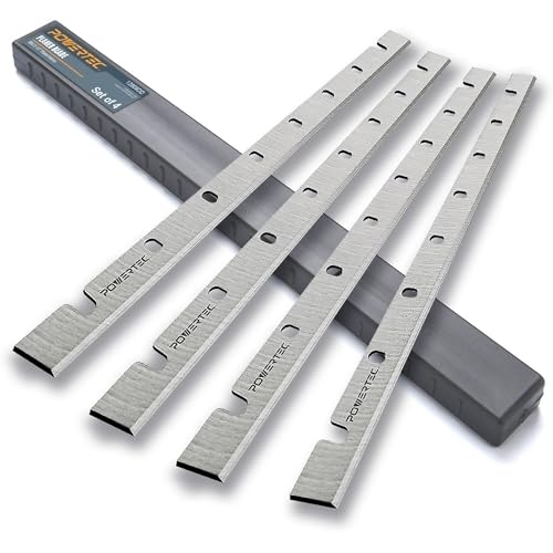 Image of POWERTEC 12-1 /2 Inch Planer Blades for DeWalt DW733 Planer, Replacement for DW7332 Planer Knives, Set of 4 (12809DD)
