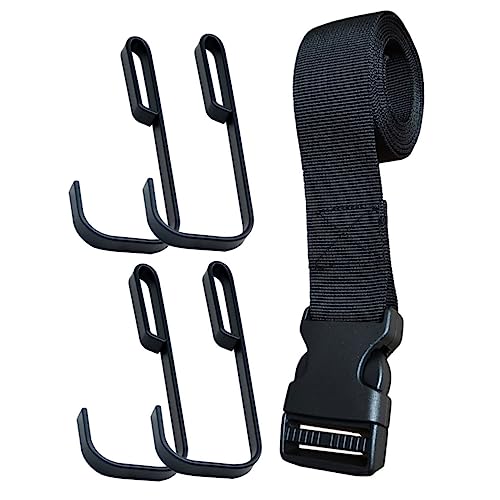 NULYLU Sturdy Tree Stand Gear Hanger 5pcs Metal Hooks Straps Accessory Holder for Hunting Tree Stands