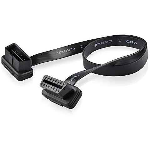 AntiBreak OBD-II OBD2 16Pin Male to Female Ribbon Extension Cable Cover