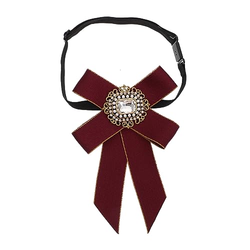 VALICLUD Broche de arco laço de fita broches para mulheres gravata para homens gravata de fita pré-a