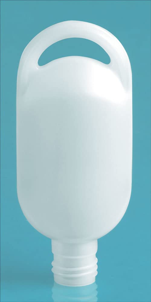 1 2 oz Natural HDPE Lotion Ovals Bulk Caps NOT Included