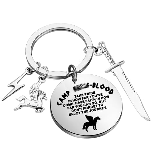 BNQL Camp Keychain Horse Movie Inspired Gifts Book Lover Gifts