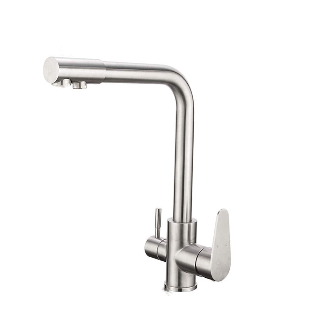 Faucet with Filtered 304 Stainless Steel Mixer Drinking Water Kitchen Sink Faucet