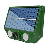 Repellente solare per animali ad ultrasuoni Dispositivo di controllo dei parassiti all'aperto attivato dal movimento Garden Snake Squirrel DeterrenteLuce di sicurezza resistente alle intemperie