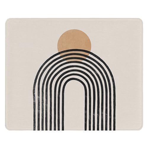 Knibeo Desert Boho Mouse Pad, 9.4x7.8 inch Waterproof Rubber Aesthetic Mouse Pad, Boho Desk Decor, Minimalist Desk Accessories, Boho Office Desk Accessories, Boho Office Supplies(3)