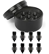 Official Creality 8PCS 3D Printer High-end Hardened Steel Nozzle Kit,Extruder Nozzles 0.25mm, 0.4...