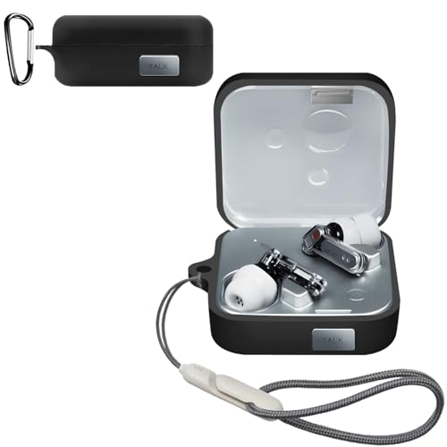 For Nothing Ear (3) �P�[�X �J�o�[ �i�J���r�i�t��+�X�g���b�v�t�� �j �V���R�����[ �����h�~ �L�Y�h�~ �ϏՌ� �����[�d�\ �h�� �h�o Nothing Ear (3) �p �P�[�X �J�o�[�i�u���b�N�j