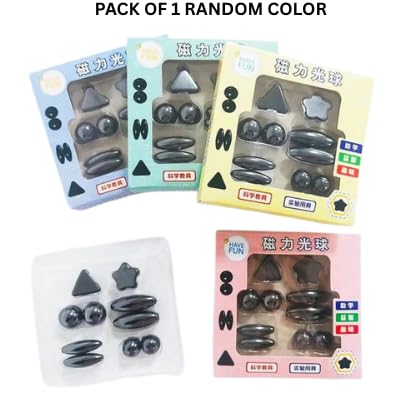 Image of Magnetic Fidget Toy Set for Kids & Adults | Stress Relief Magnet Balls & Shapes | Pack of 1 (Random Color)