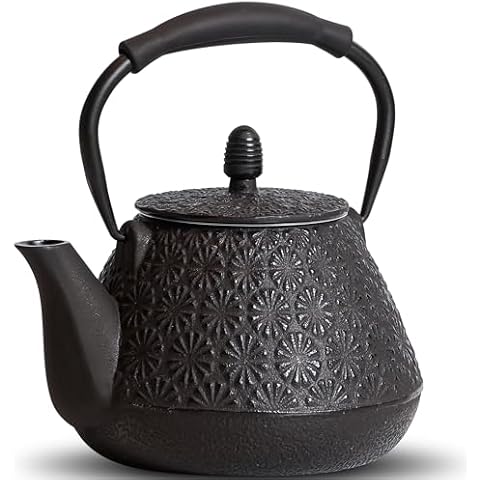 MILVBUSISS 32oz Cast Iron Teapot Cover