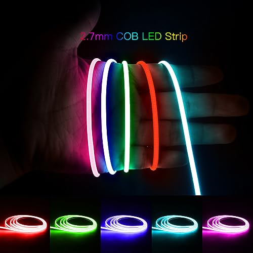 Tayire DC12V COB LED Strip Pink, 5 m 480LED/m Neon LED Strip Light - Image 3