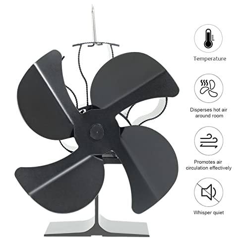 Fogão Ventilador Alimentado por Calor | fogão a lenha - lareira acionado por calor silencioso para l