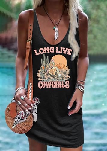 Image of CHUNTIANRAN Mini Dress for Women Swimsuit Coverup Beach Hawaiian Tank Dress | Country Concert Outifts for Women Summer Dress Vacation Outfits