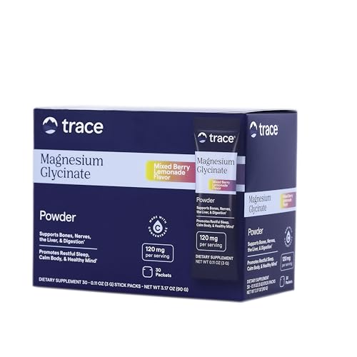 Trace Minerals Magnesium Glycinate Mixed Berry Lemonade 30 Stick Packs