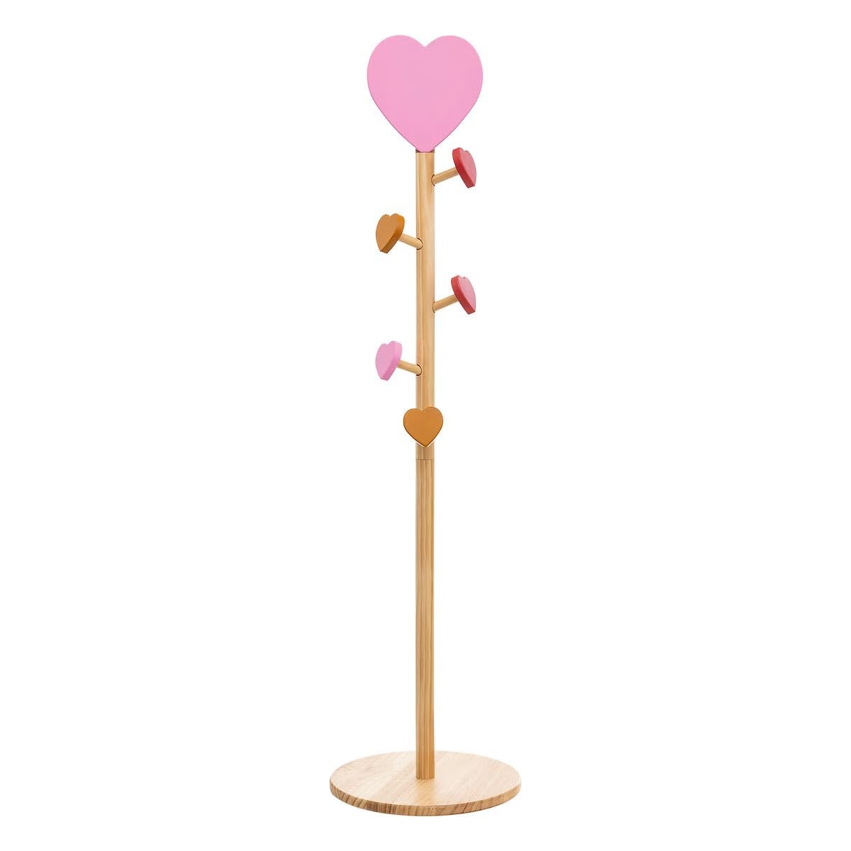 Porte-Manteau Enfant Cœur Solea 135cm Naturel Atmosphera