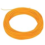 Honseadek Forellen-Fliegenschnur, schwimmend, 7 W, WF-Angelschnur, 30 m, hohle Hauptschnur zum Fliegenfischen, PVC-Nylon-Konstruktion in Blau oder Orange (Orange)